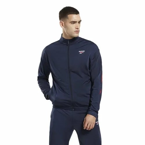 Олимпийка Reebok Identity Vector Knit Tracktop, размер L, , синий