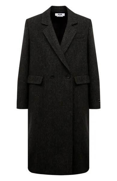 Шерстяное пальто MSGM