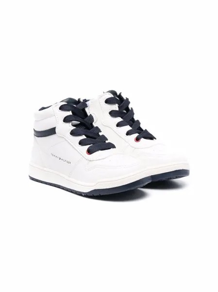 Tommy Hilfiger Junior высокие кроссовки из искусственной кожи