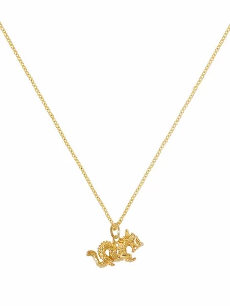 Patcharavipa колье Tiny Dragon из желтого золота
