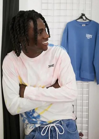 Белый свободный лонгслив с принтом тай-дай Levi's Youth
