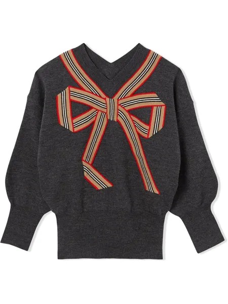 Burberry Kids платье в полоску Icon Stripe