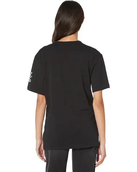 Футболка Chaser Slash Cotton Jersey Crew Tee, реальный черный