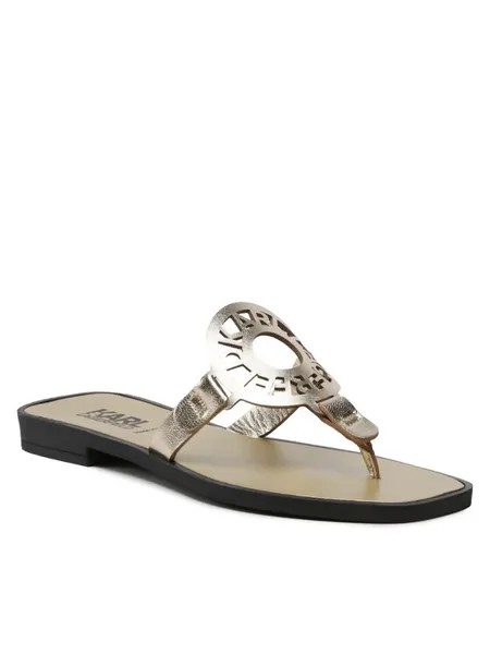 Шлепанцы KL80408M KARL LAGERFELD золотой 40 EU