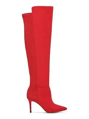 JESSICA SIMPSON Женские красные кожаные сапоги Amriena с острым носком на шпильке 7 м