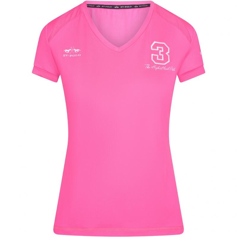 Женская футболка Favorititas Tech неоновая фуксия HV POLO, цвет rosa