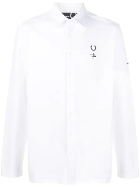 Рубашка с вышитым логотипом Raf Simons X Fred Perry, белый