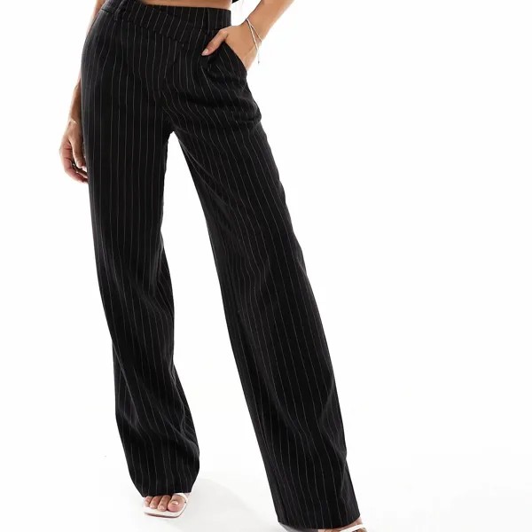 Брюки 4th & Reckless Petite Exclusive Straight Leg Co-ord, черный