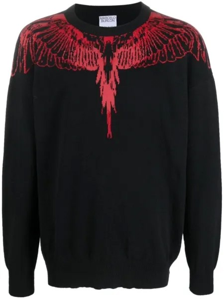 Marcelo Burlon County of Milan джемпер с графичным принтом, черный