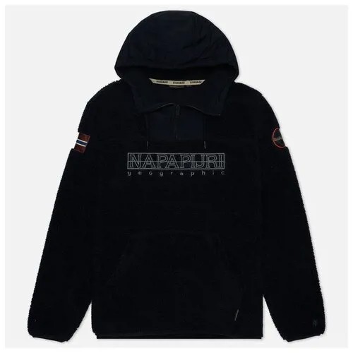 Мужская толстовка Napapijri Teide Hoodie Fleece чёрный, Размер S