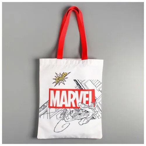 Сумка шоппер Marvel Marvel, красный, белый