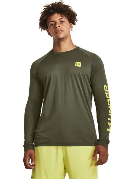 Лонгслив Under Armour, зеленый