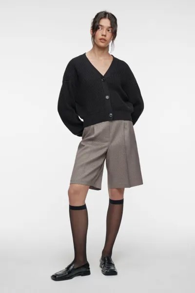 Кардиган oversize укороченный вязаный на пуговицах