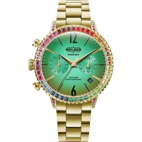 Наручные часы Welder Часы наручные женские WELDER WWRC2075BGL, 39 мм, желтый