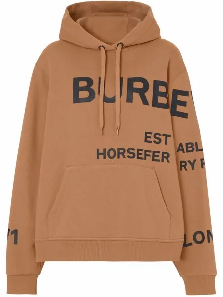 Burberry худи оверсайз с принтом Horseferry