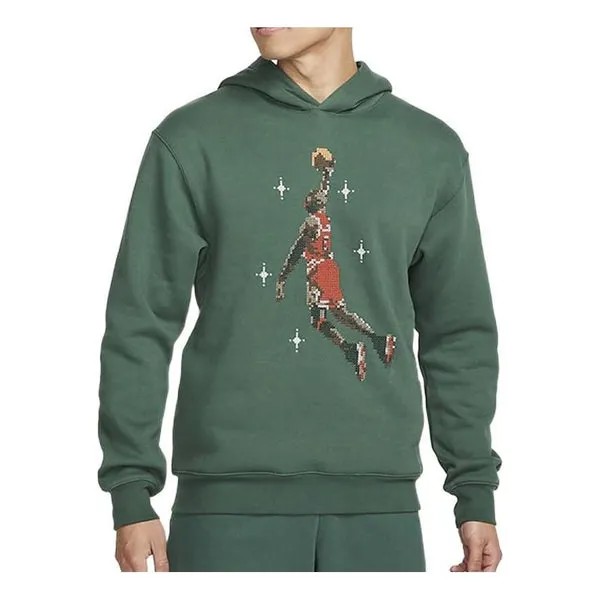 Толстовка Air Jordan Essentials Long Sleeve Hoodie 'Palm Green', зеленый
