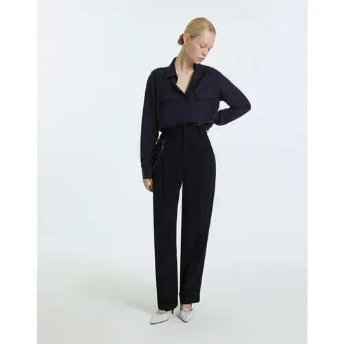 Брюки бананы Gloria Jeans GJ BLACK, размер 36/158, темно-синий