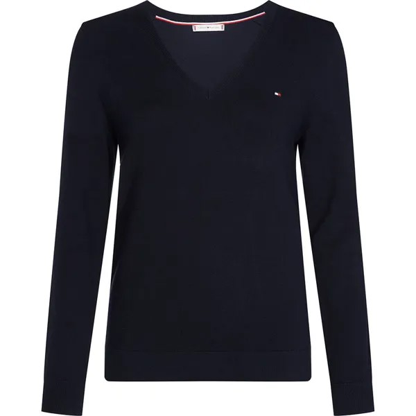 Поло Tommy Hilfiger Stitch V-N, синий