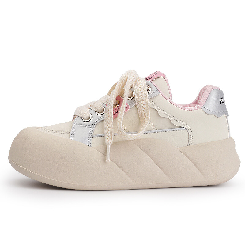 Кроссовки Miss Zhang Skateboarding Shoes Women's Low-top, бежевый