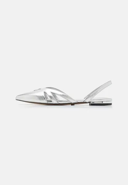 Балетки VERITY SLINGBACK FLAT DKNY, цвет silver