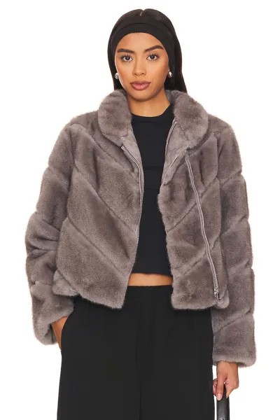 Куртка Generation Love Cici Faux Fur, серый