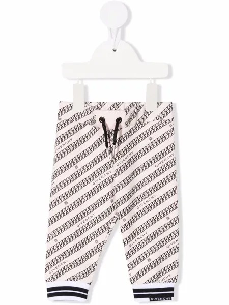 Givenchy Kids спортивные брюки с кулиской и логотипом