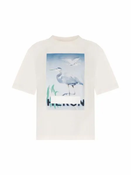 Хлопковая футболка с принтом Heron Preston