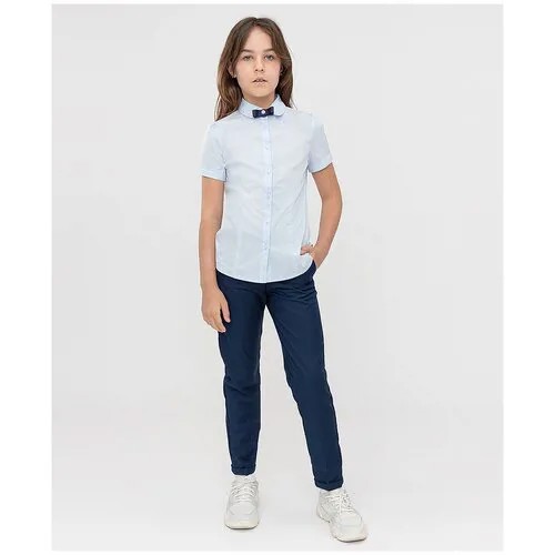 Брюки Button Blue, размер 122, синий