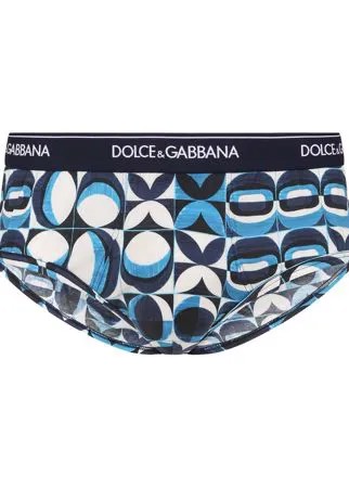 Dolce & Gabbana боксеры с геометричным принтом