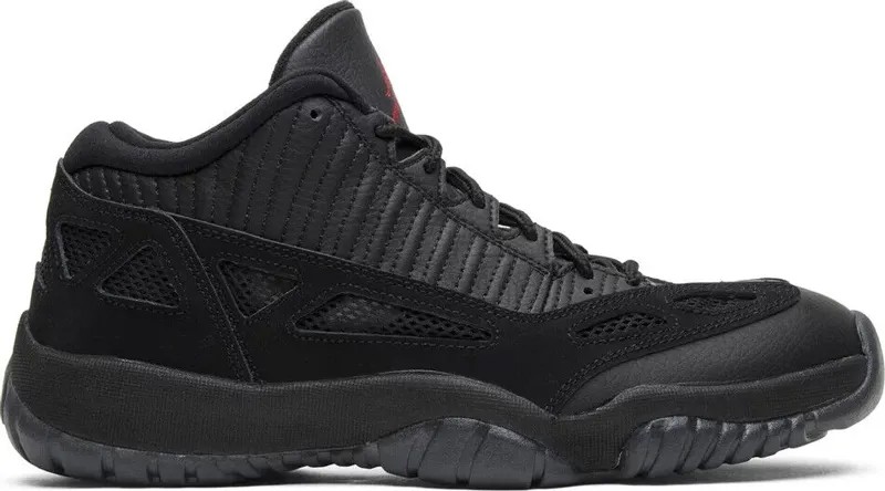 Мужские кроссовки Nike Air Jordan 11 IE Low Referee Triple Black 2015 306008-003, размер 10,5