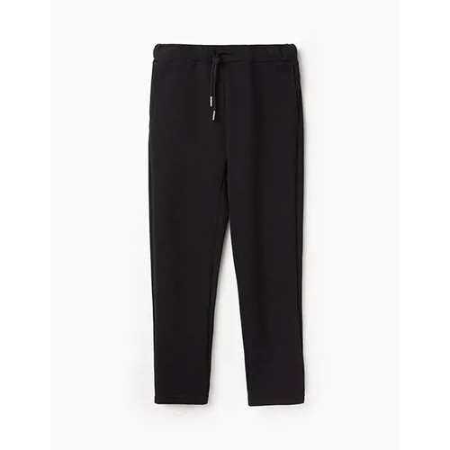 Школьные брюки дудочки Bell Bimbo демисезонные, повседневный стиль, пояс на резинке, размер 140, черный