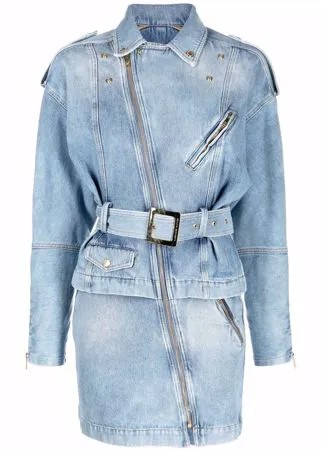Alexandre Vauthier джинсовое платье с поясом