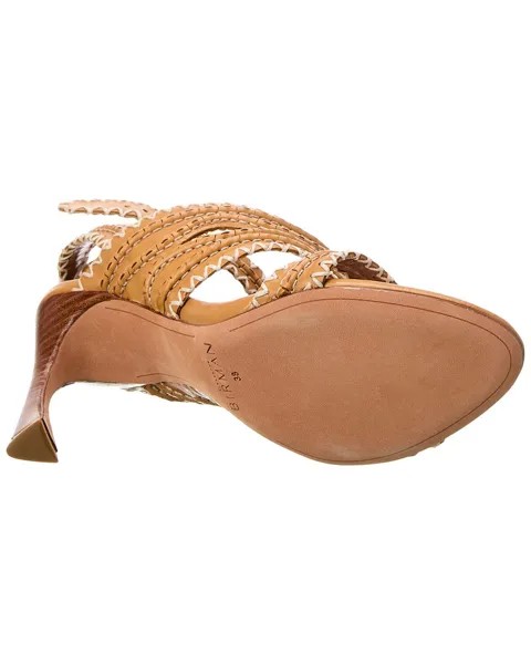 Кожаные сандалии Alexandre Birman Erika 100, оранжевый