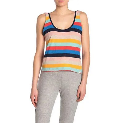 Майка из льняной смеси Splendid Sunray Stripe, Bnfire Multi, Medium