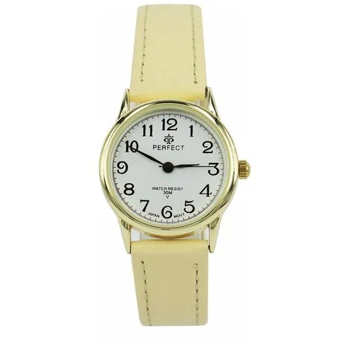 Perfect часы наручные, кварцевые, на батарейке, женские, металлический корпус, кожаный ремень, металлический браслет, с японским механизмом LX017-049-6