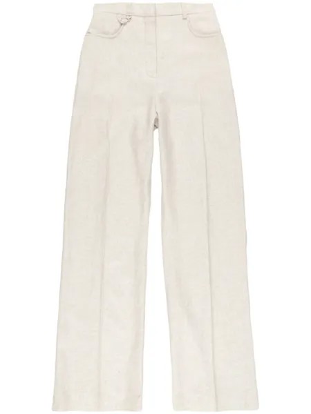 Jacquemus расклешенные брюки Sauge, нейтральный цвет