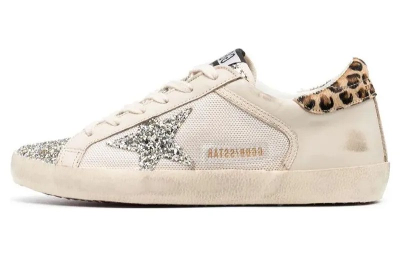 Кроссовки Golden Goose Super-Star Skateboarding Shoes Women's Low-top Beige, бежевый