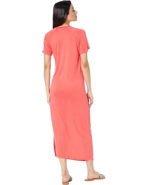 Платье Michael Kors Lace-Up T-Shirt Dress, цвет Sangria