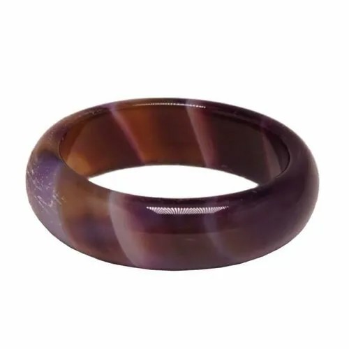 Кольцо, агат, размер 17.5, мультиколор, коричневый