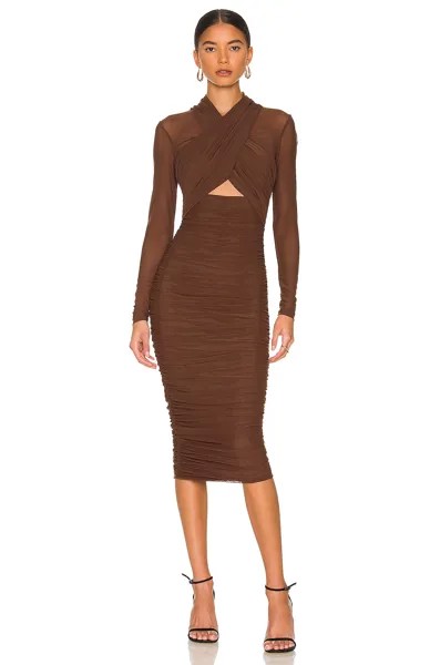 Платье Bardot Aliyah, цвет Chocolate