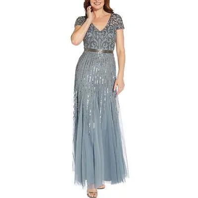 Женское вечернее платье Adrianna Papell с пайетками и бисером BHFO 6143