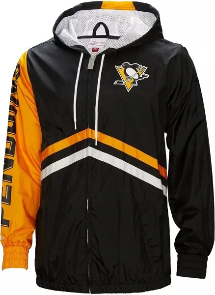 Мужская ветровка Mitchell & Ness Pittsburgh Penguins черная Undeniable