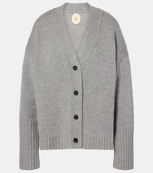 Кардиган из шерсти и кашемира Jardin Des Orangers, цвет mid grey