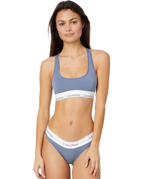 Бралетт Calvin Klein Underwear Modern Cotton Unlined Wireless, цвет Flint Stone