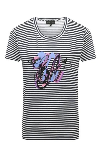 Хлопковая футболка Emporio Armani