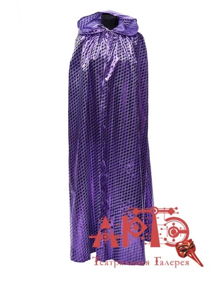 Плащ карнавальный женский Арлекино NoBrand 335 фиолетовый one size