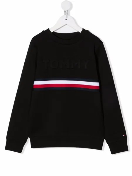 Tommy Hilfiger Junior толстовка с отделкой в полоску