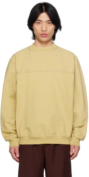 Бежевый свитшот Le Raphia 'Le Sweatshirt Fio' Jacquemus