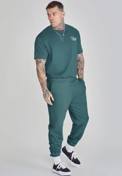 Футболка с набивным рисунком Graphic SIKSILK, зеленая