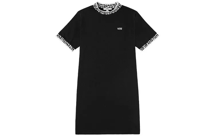 Платье с короткими рукавами женское черное Vans